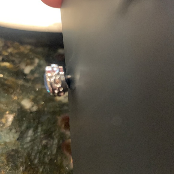 Coach Blue Crystal Stud Earrings NWT - Picture 3 of 5